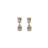 ARETES DOBLE GOTA ZIRCONIA