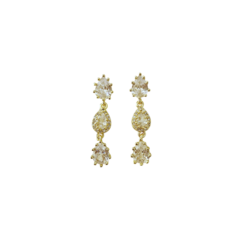 ARETES 3 GOTAS ZIRCONIA