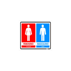 PLACA FEM/WOMAN MASC/MAN PS832