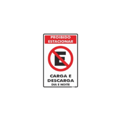 PLACA PROIBIDO ESTAC CARG/DESC PS113