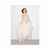 Vestido Rufo Tule Off-White Mangas Longas - comprar online