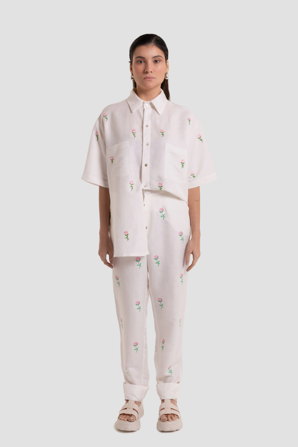 Camisa Off-White Flower