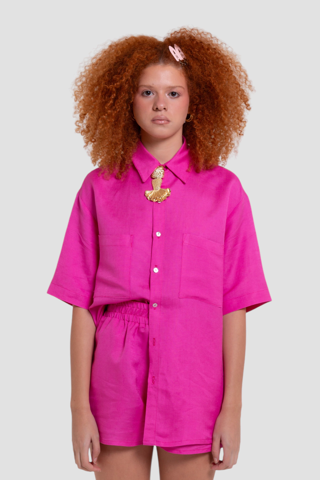 Camisa Pink Linho Fresh