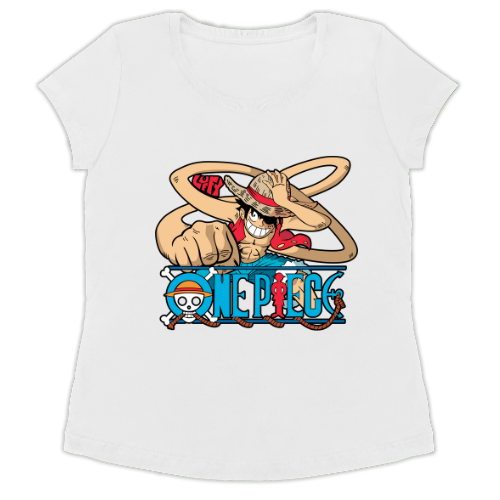 Camiseta Babylook Feminina Monkey D Luffy Gear 5 Mod 02