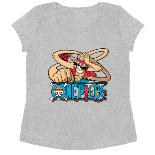 Camiseta Babylook Feminina - One Piece Monkey D Luffy 04