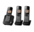 Telefone sem fio Panasonic 3 Bases Bina Bloqueio KX-TGC353