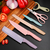 Kit Jogo De Facas Coloridas 6pcs Chef Cozinha Churras