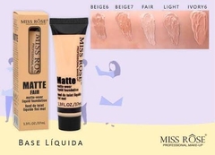 Base Matte alta cobertura Miss Rose