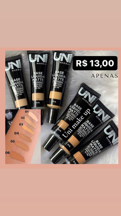 Base liquida matte Full Coverage Uni Make up