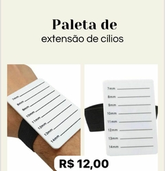 Paleta de pulso para extensao de cilios