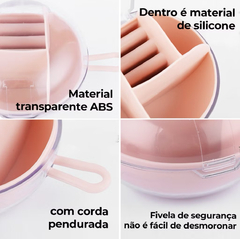 Porta joias em acrílico redondo na internet