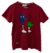 Camiseta Lacoste Jean Michel Tixer Vinho Infantil (Tam. P)