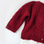 Saída Maternidade Tricot Detalhes Trança Com Listras - Vermelho - 3 peças - moondy