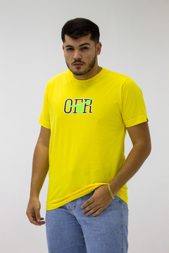 Camiseta Masculina Old Farmer - OFR - Amarelo