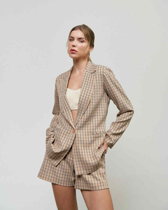 Conjunto xadrez shorts e blazer - loja online