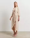 Vestido crepe amarração