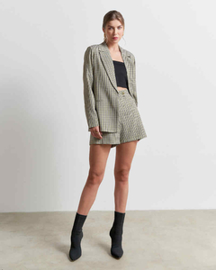 Conjunto xadrez shorts e blazer - Mèlle