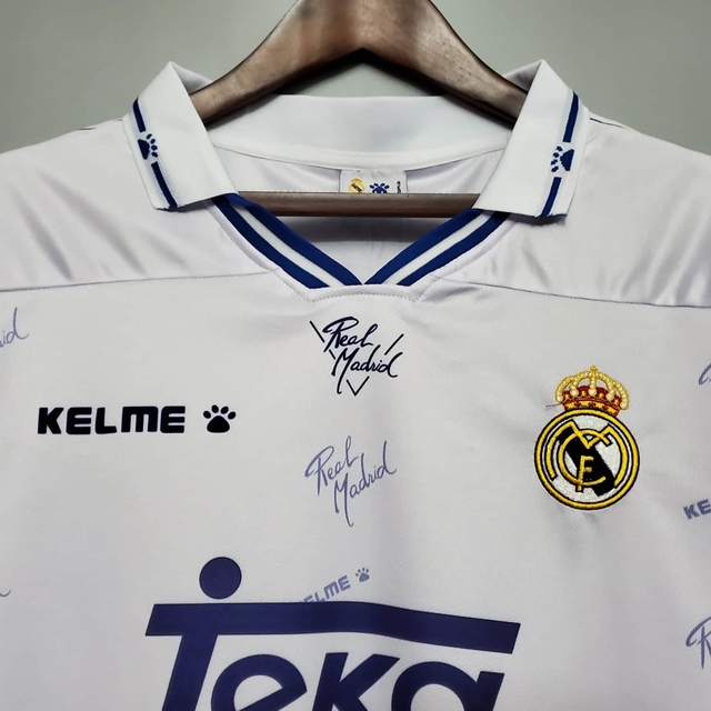 Camisa Real Madrid Retrô 1994/1996 Branca - Kelme