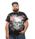 Camiseta Caveira Com Flores Skull Flowers Rock Style - comprar online