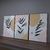 QUADROS DECORATIVOS - FN0095F -FOLHAS VERDES ABSTRATO - loja online