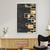 Quadro Decorativo Geometrico Gold Black FA0073