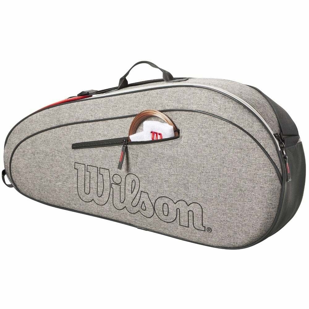 Raquetero Wilson 3PK Heather Grey MC Deportes