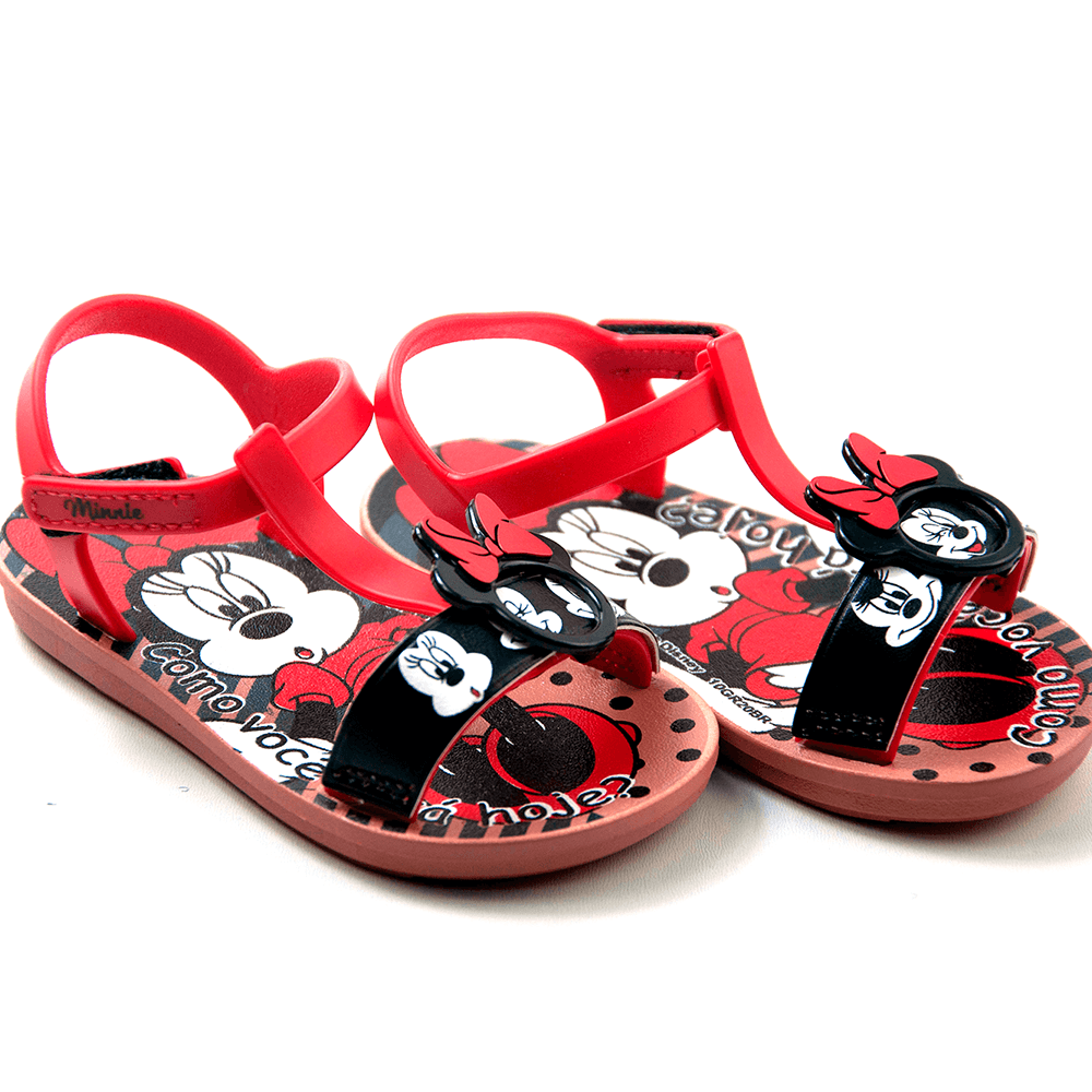 SAND LIA GRENDENE MINNIE FACES BABY 22455