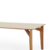 Mesa Zurich Cor Natural | Tampo cor Natural | Vidro cor Off White - comprar online