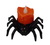 Lanterna Aranha de Halloween 9cmx5cm C/luz - comprar online