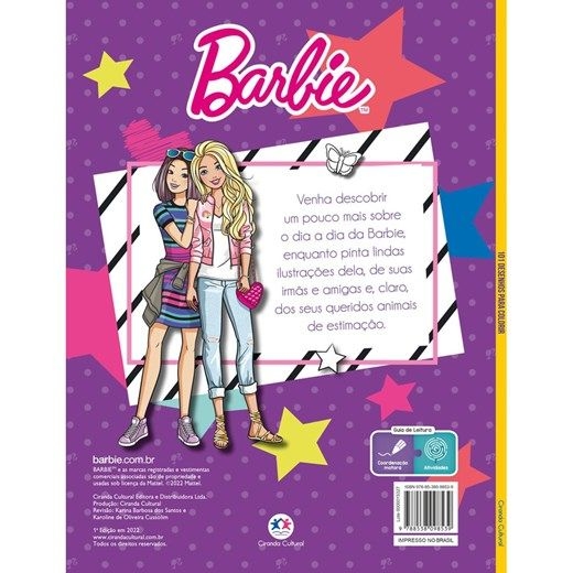 Barbie e as amigas – Desenhos para Colorir