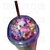 VASO BURBUJA ACRILICO CON FIGURIN con Glitter verde - comprar online