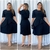 Imagem do Vestido Midi Saia Plissada Moda Evangélica faixa na cintura