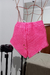 Shortinho em crochê rosa neon - loja online