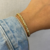 Bracelete Mini Gotas Zircônia Banhado a Ouro 18k