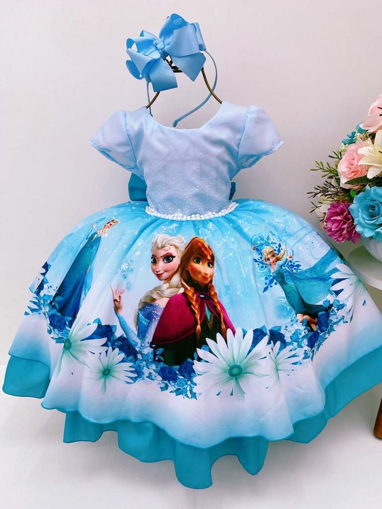 Vestidos da hot sale frozen