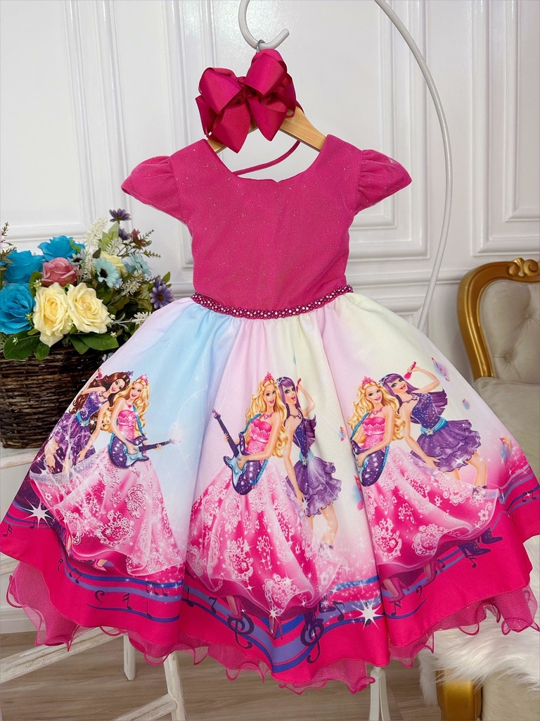 Vestido de festa da sales barbie