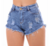 Shorts Jeans Desfiado Blogueira - comprar online