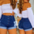 Shorts Jeans Cintura Alta Empina Bumbum - loja online