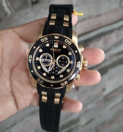 Reloj Invicta Pro Diver 6981 Dorado Negro - tienda online