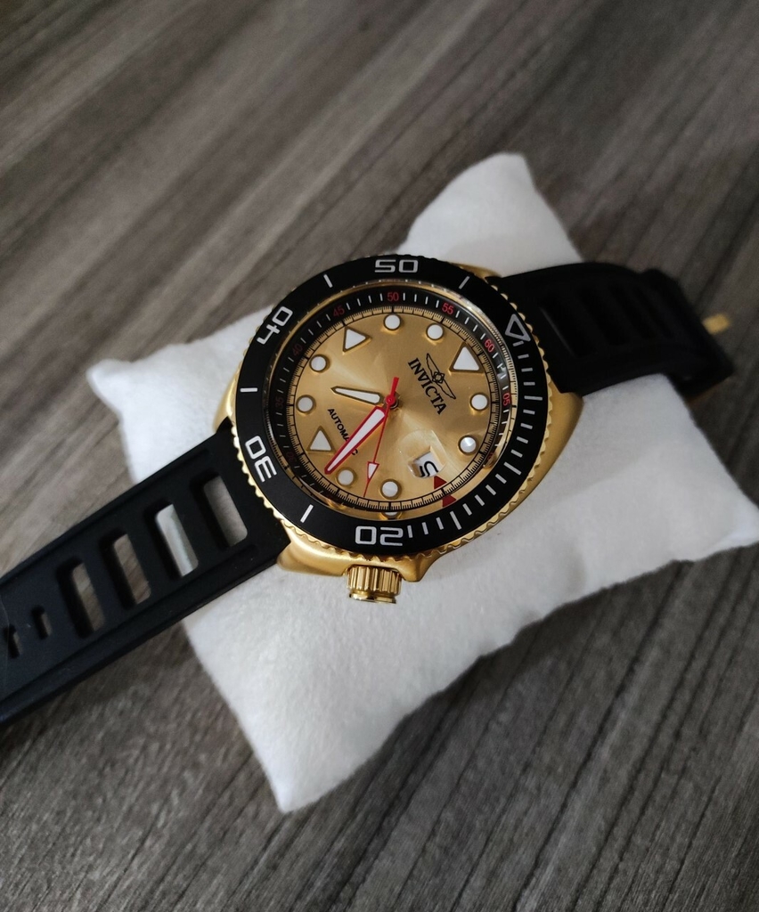 Reloj invicta dorado automático hot sale