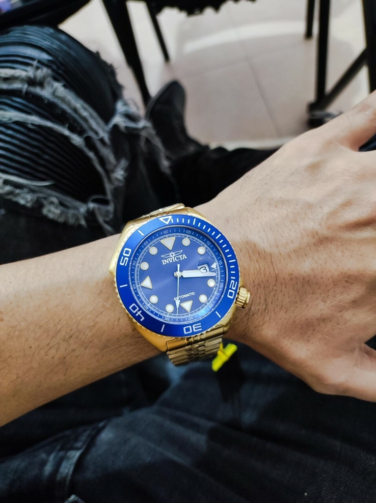 Invicta Pro Diver Automático Dorado/Azul 30420 – Fractal Relojes