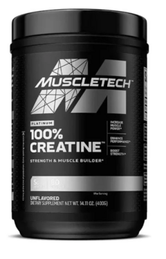 Creatina Platinum Micronizada 400 grs 80 Servicios Muscletech