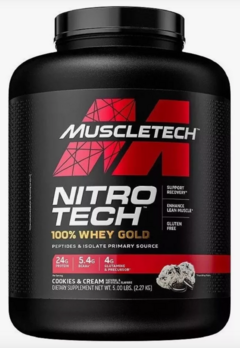 Nitro tech Gold Whey 5 Lbs Muscletech - Distribución de suplementos universales