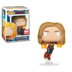 Captain Marvel - Funko Pop - Captain Marvel - 446 - Collector Corps Exclusive - Glows in the Dark