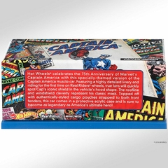 Capitão America - Carrinho - Hot Wheels - Marvel Comics - Captain America - Edição especial 75th Anniversary - loja online