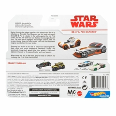 BB-8 & Poe Dameron - Carrinho - Hot Wheels - Star Wars - The Last Jedi - 2 Pack - Colecionadores Store