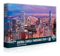 Quebra Cabeça Cartonado - Skyline de Chicago - 1500 peças - TOYSTER