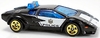 Lamborghini Countach Police Car - Carrinho - Hot Wheels - RESCUE - 2/10 - 142/250 - 2017 - NCYEW