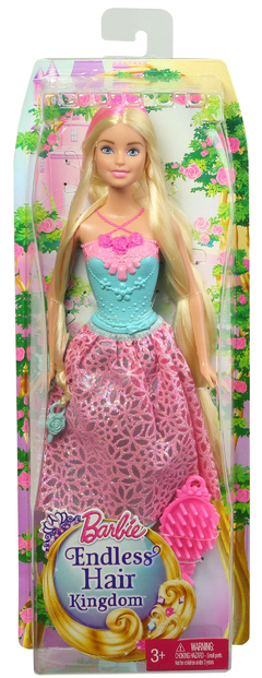 Barbie® Princesa - Cabelos longos - FAN - MATTEL - DKB60 - Barbie® Endless Hair Kingdom™ Princess Doll - Blonde Hair - comprar online