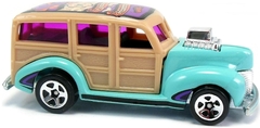 40s Woodie - Carrinho - Hot Wheels - HW ROAD TRIPPIN` - Road 14 Turquoise Trail - 20/21